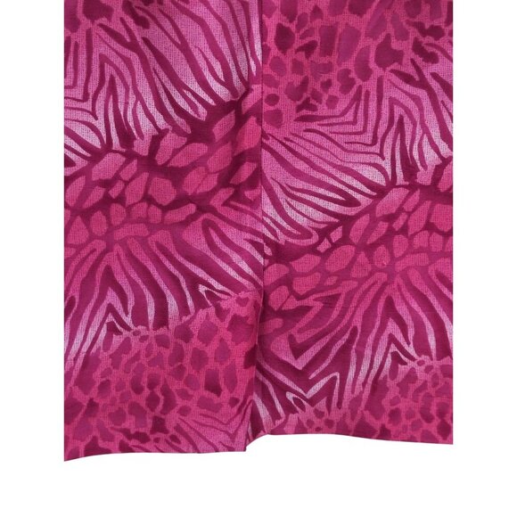 Robbie Bee Silk Shift Dress Womens‎ 14 Petite Pink Animal Print Sleeveless - Picture 6 of 10